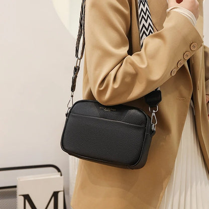 Leder-Schultertasche im Crossbody-Stil